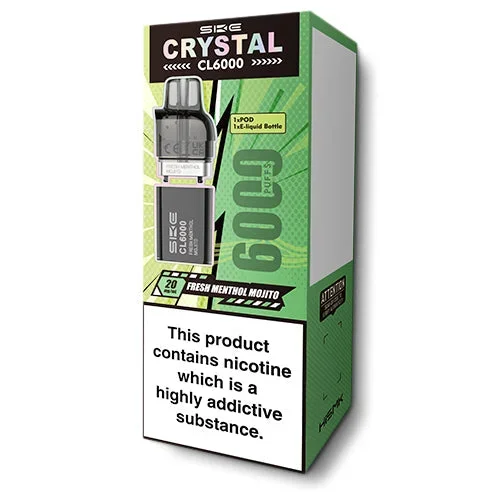 Fresh Menthol Mojito Crystal CL6000 Pods by SKE