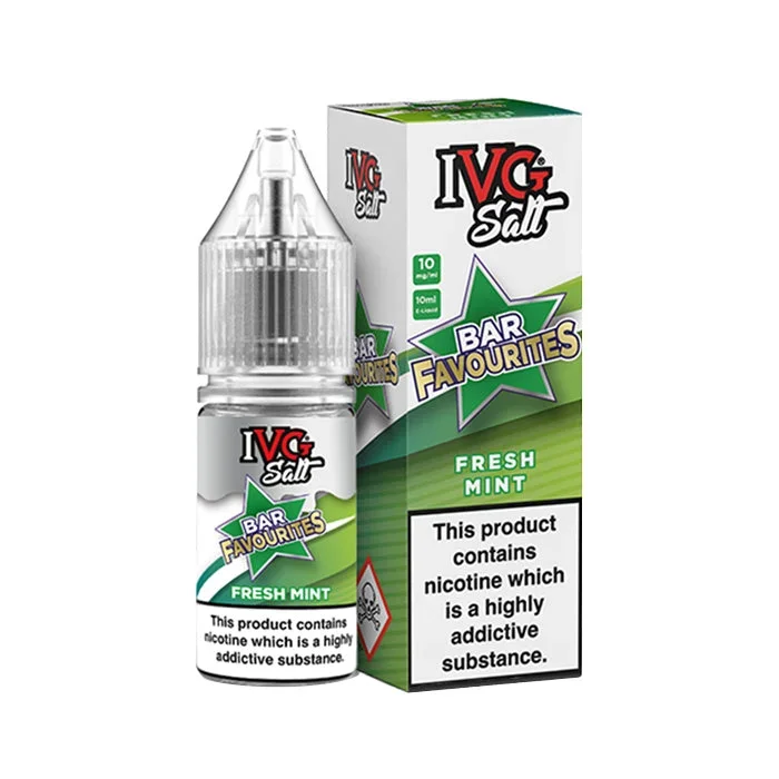 Fresh Mint 10ml Nic Salt E-Liquid by IVG Bar Favourites