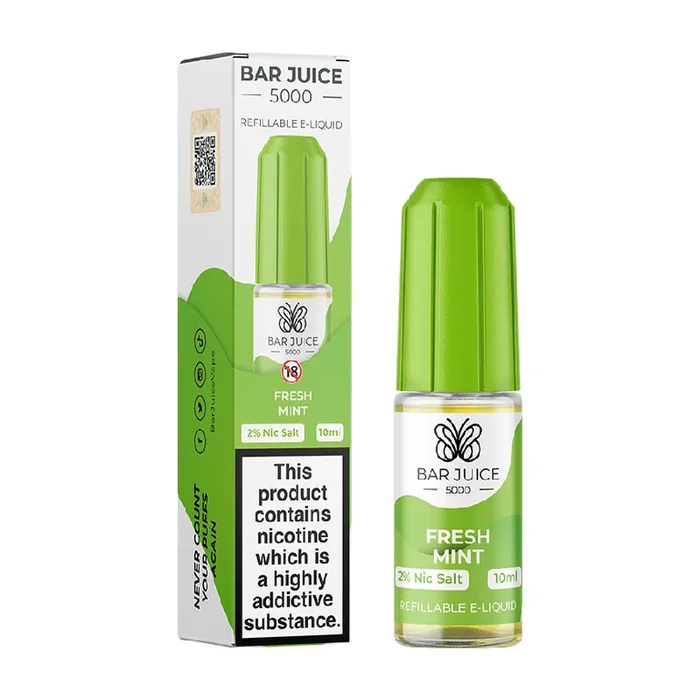 Fresh Mint by Bar Juice 5000 Nic Salt E-Liquid 10ml