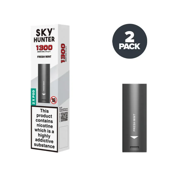Fresh Mint Sky Hunter 1300 Pre-filled Pods