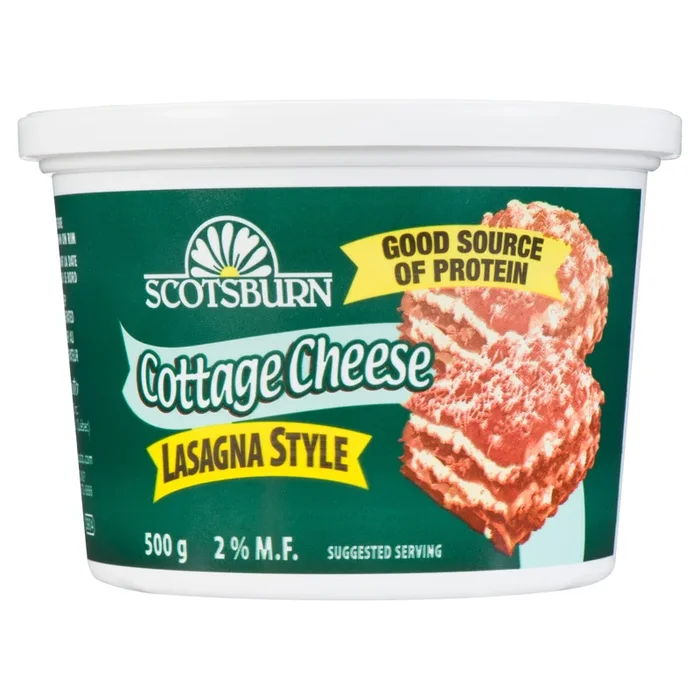 Fromage cottage pour lasagne avec 2 % de M. G. Scotsburn – 500 g