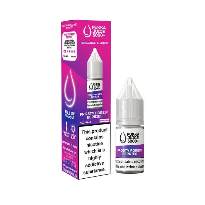 Frosty Forest Berries 10ml Nic Salt E-Liquid by Pukka Juice 5000+