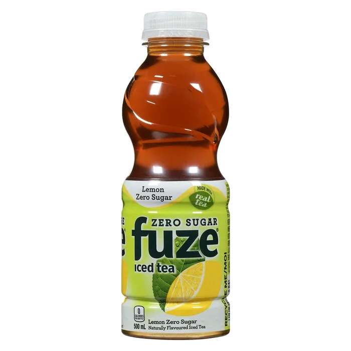 Fuze Naturally Flavoured Iced Tea Lemon Zero Sugar, 500 ml