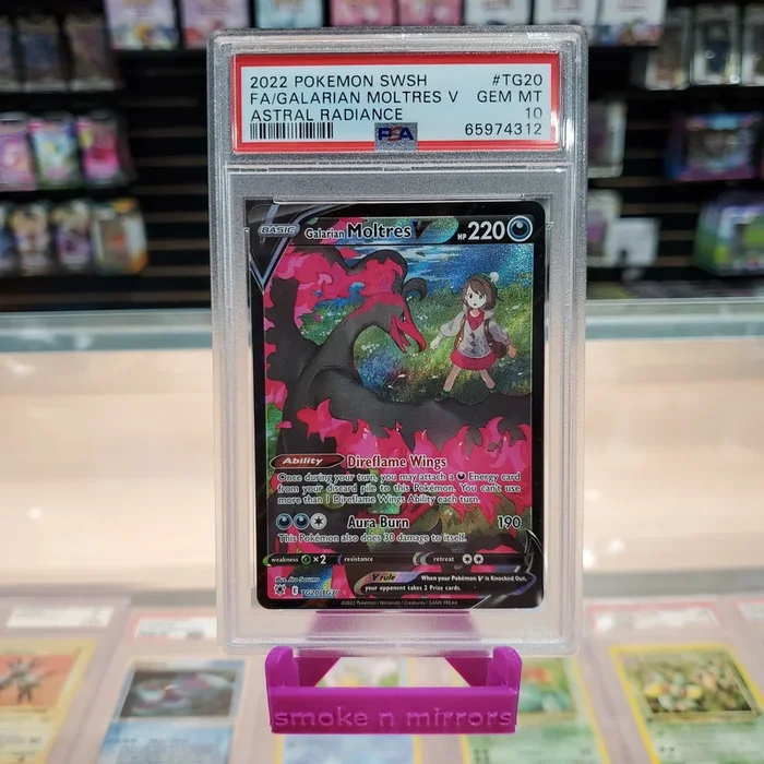 Galarian Moltres V – Astral Radiance Holofoil: PSA 10