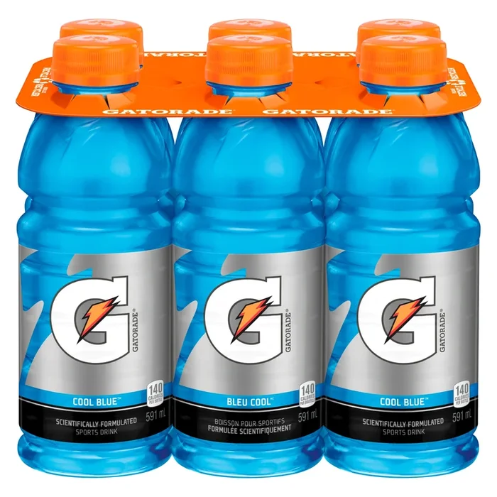 Gatorade Cool Blue Sports Drink, 6-Pack, 591-ml