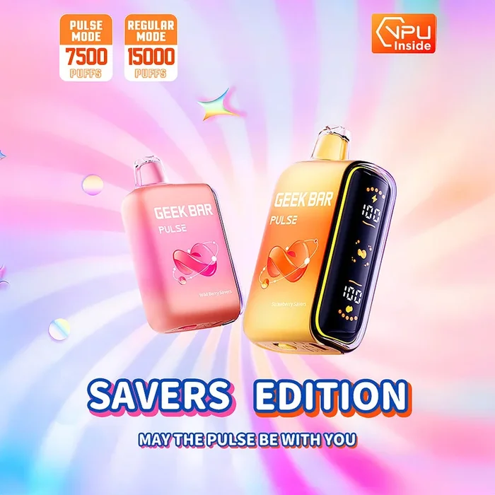 Geek Bar PULSE 15K Savers Edition Disposable Device – 15000 Puffs
