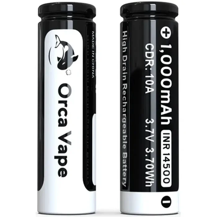 Gerobak & Orca Vape 14500 1000mAh Battery Twin Pack