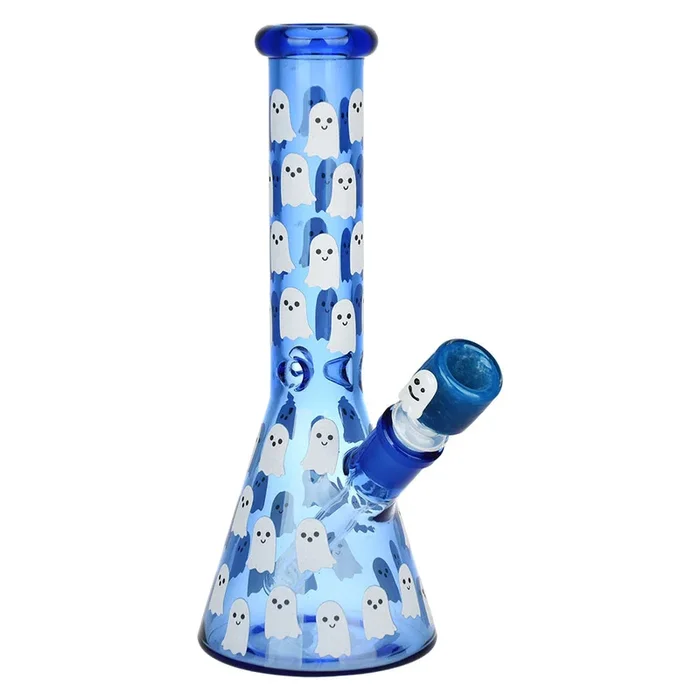 Ghostly Glow Beaker Bong – 10 IN