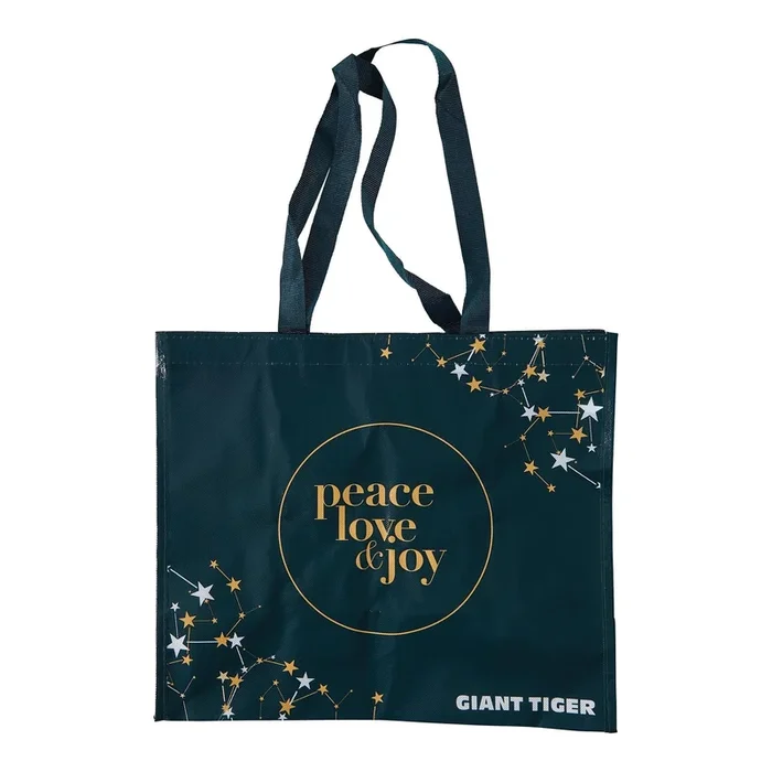 Giant Tiger Peace and Love Reusable Shopping Bag