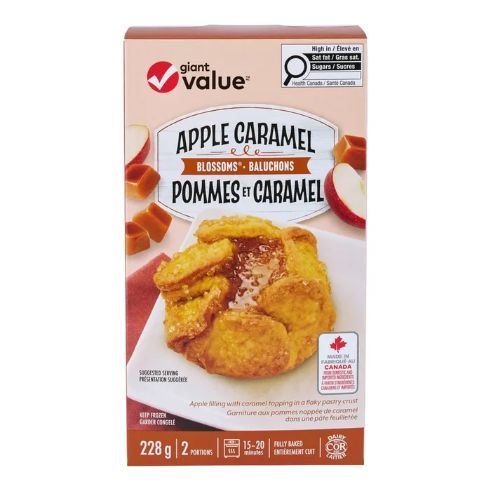 Giant Value Apple Caramel Blossoms, 2-Pack, 228 g