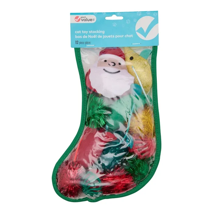 Giant Value Cat Toy Stocking, 6-Piece