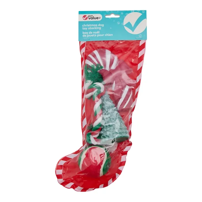 Giant Value Christmas Dog Toy Stocking