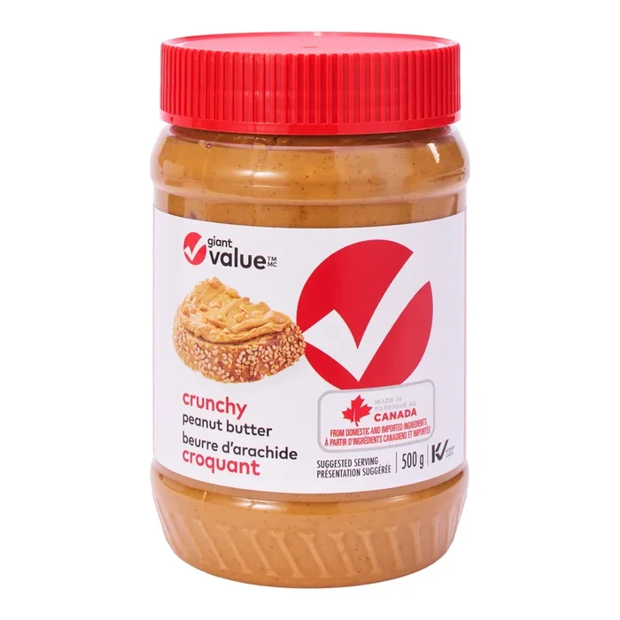 Giant Value Crunchy Peanut Butter, 500 g