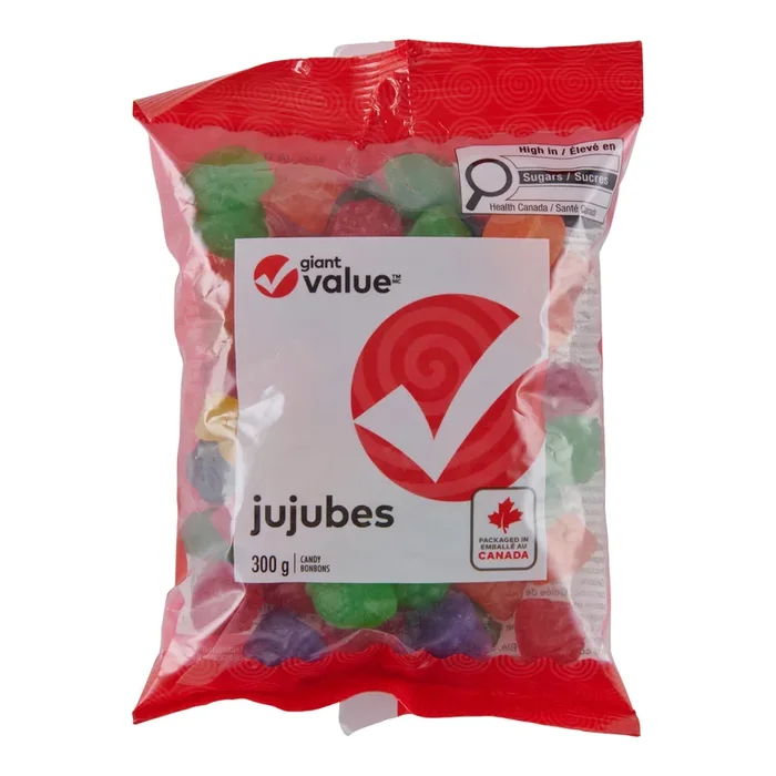 Giant Value Jujubes, 300 g
