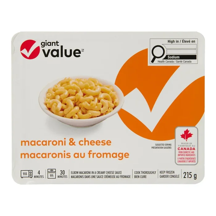 Giant Value Macaroni and Cheese – 215g