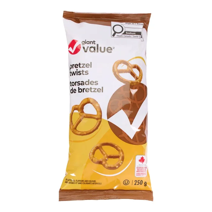 Giant Value Pretzel Twists, 250 g