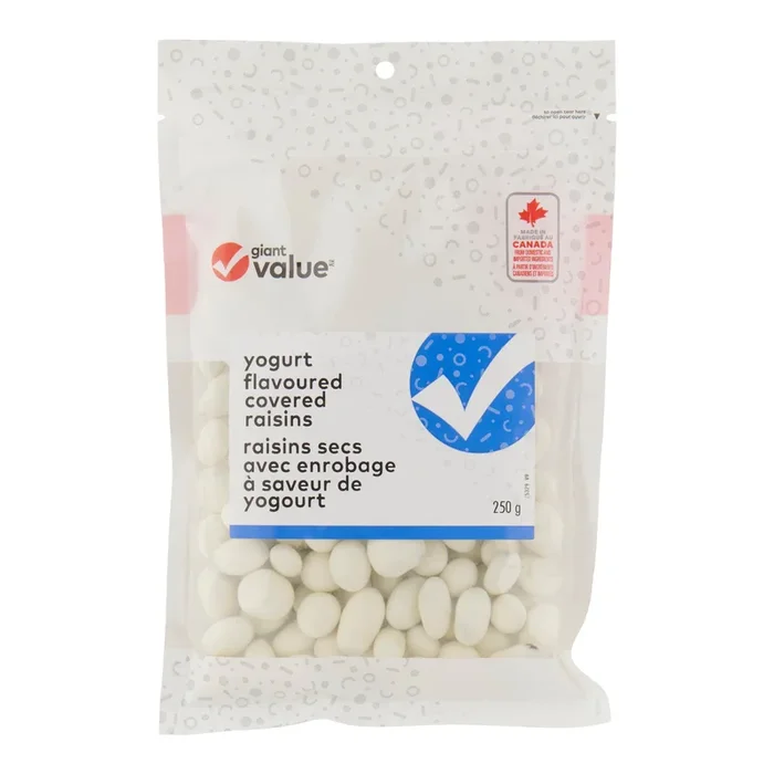 Giant Value Raisins yaourt, 250 g