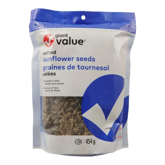 Giant Value Salted Sunflower Seeds, 454-g