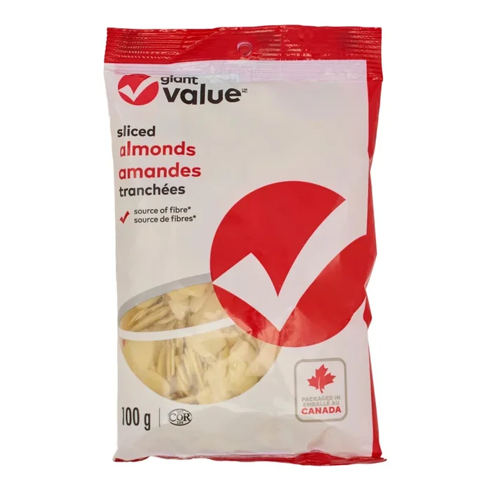 Giant Value Sliced Almonds – 100g