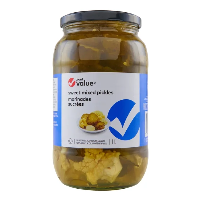 Giant Value Sweet Mix Pickles, 1-L