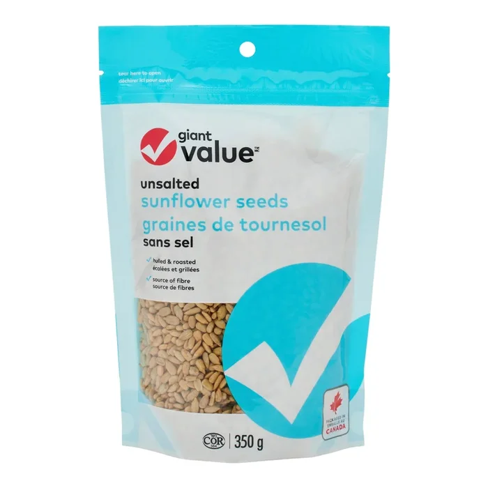 Giant Value Unsalted Sunflower Seeds – 350g