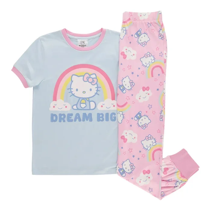 Girls’ Licensed Hello Kitty Pyjama Set, 2-Piece