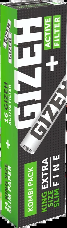 Gizeh Black King Size Slim + Active Filter