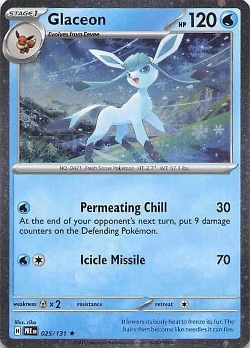 Glaceon – 025/131 (Cosmos Holo) (025/131) (MCAP)