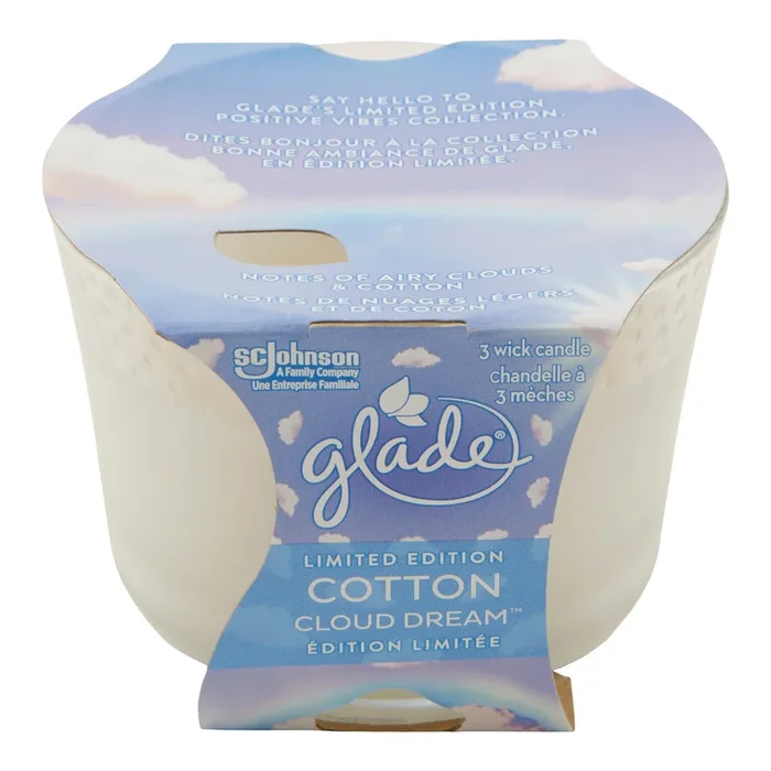 Glade 3-Wick Candle Cotton Cloud Dream