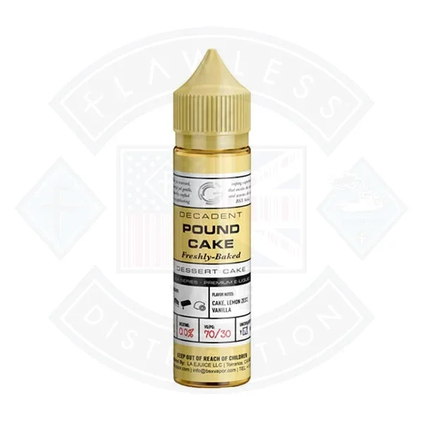 Glas Basix Series Decadent Pound Cake 0mg 50ml E Liquid