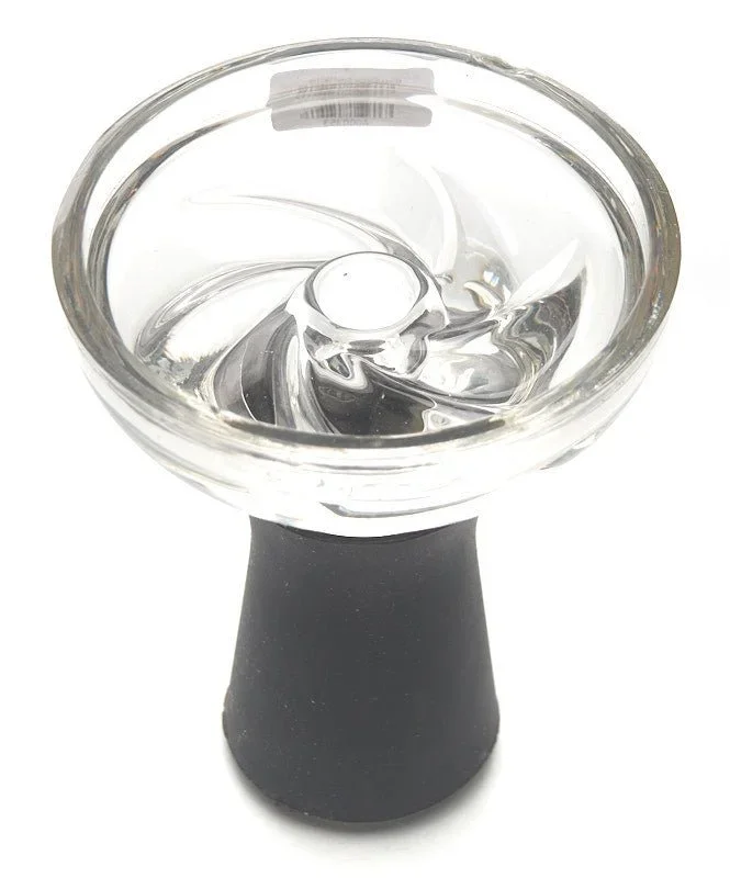 Glass Vortex Hookah Bowl with Lip