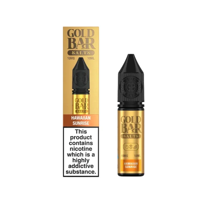 Gold Bar Hawaiian Sunrise 10ml Nic Salt E-liquid