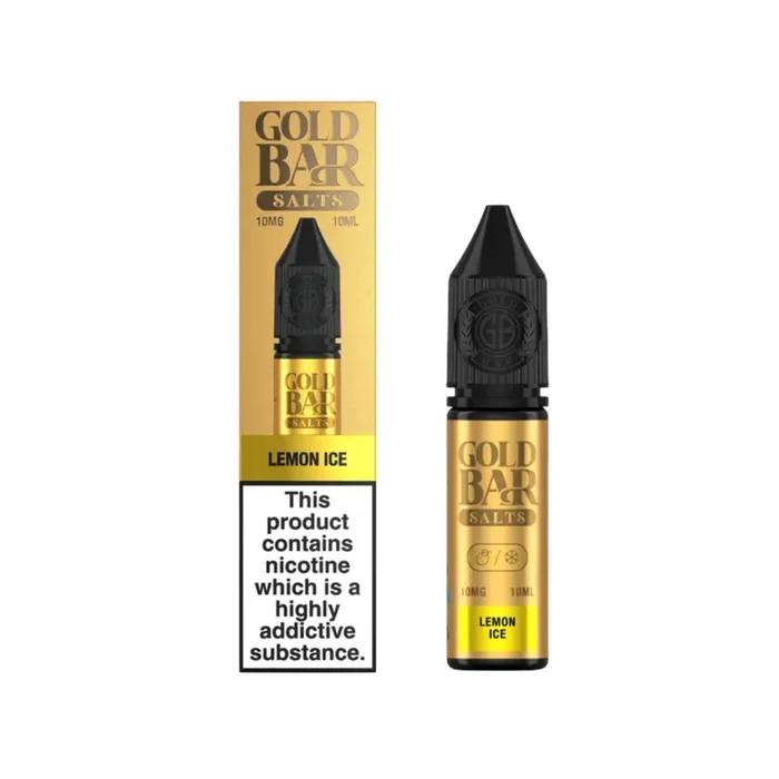 Gold Bar Lemon Ice 10ml Nic Salt E-liquid