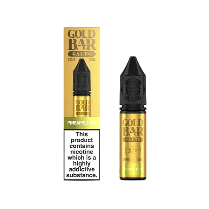 Gold Bar Pineapple Ice 10ml Nic Salt E-liquid