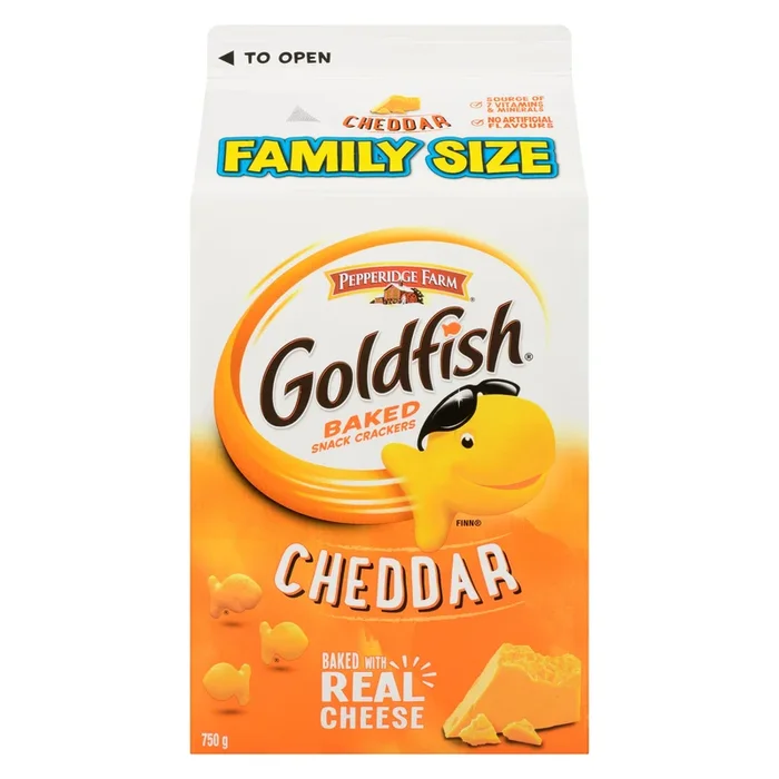 Goldfish Pepperidge Farm Mini-Craquelins Cuits au Four Cheddar Format Familial, 750 g