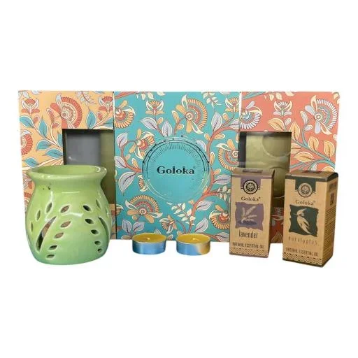 Goloka – Lavender & Eucalyptus 4-in-1 Essential Oil Gift Set