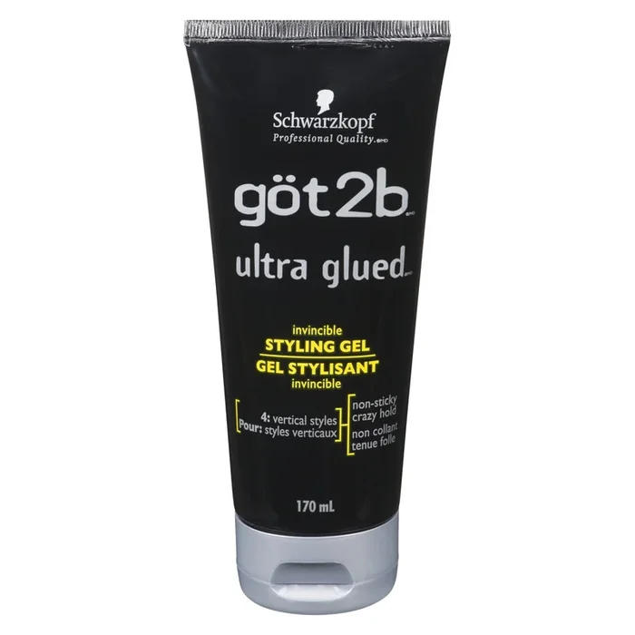 got2b Ultra Glued Invincible Styling Gel, 170-mL