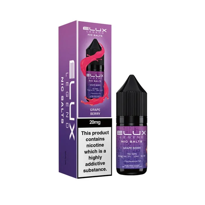 Grape Berry 10ml Nic Salt E-Liquid by Elux Legend