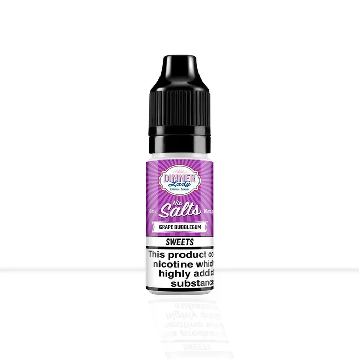 Grape Bubblegum Nic Salt E-Liquid Dinner Lady