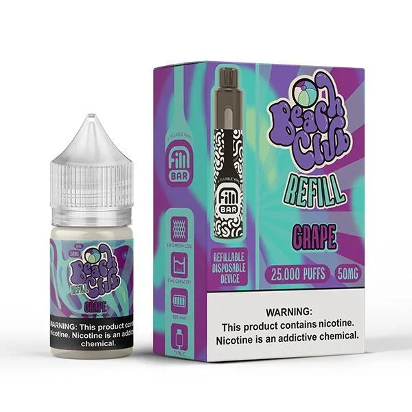 Grape by Beach Club Refillable Disposable