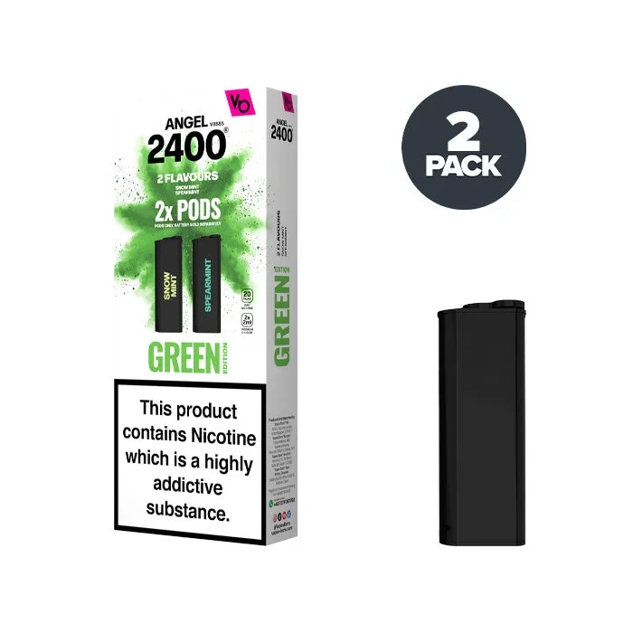 Green Edition Angel 2400 Pre-filled Pods by Vapes Bars