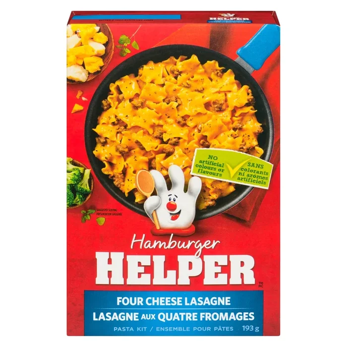 Hamburger Helper Pasta Kit Four Cheese Lasagne, 193 g