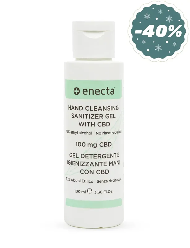 Hand cleansing sanitizer gel with CBD