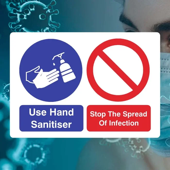 Hand Sanitiser Safety Sign