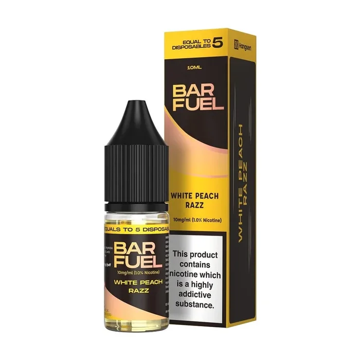 Hangsen Bar Fuel – White Peach Razz Nic Salt 10ml