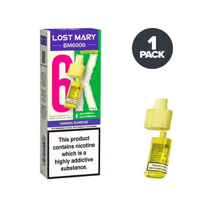 Hawaii Sunrise Lost Mary BM6000 Refill Pack