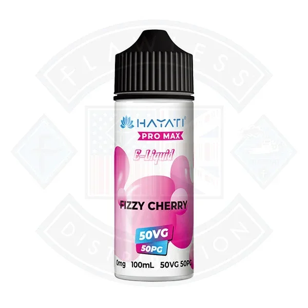 Hayati Pro Max 50/50 – Fizzy Cherry 0mg 100ml Shortfill