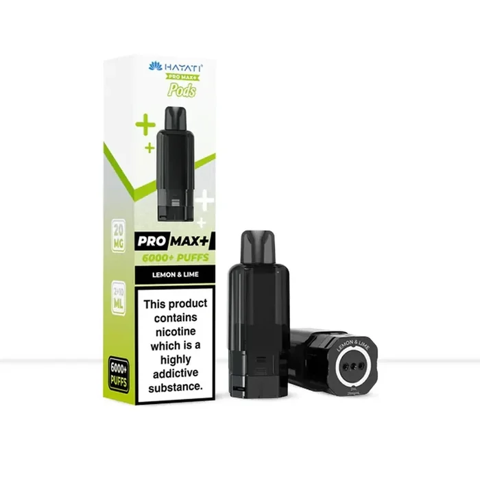 Hayati Pro Max+ Lemon & Lime Prefilled Vape Pods