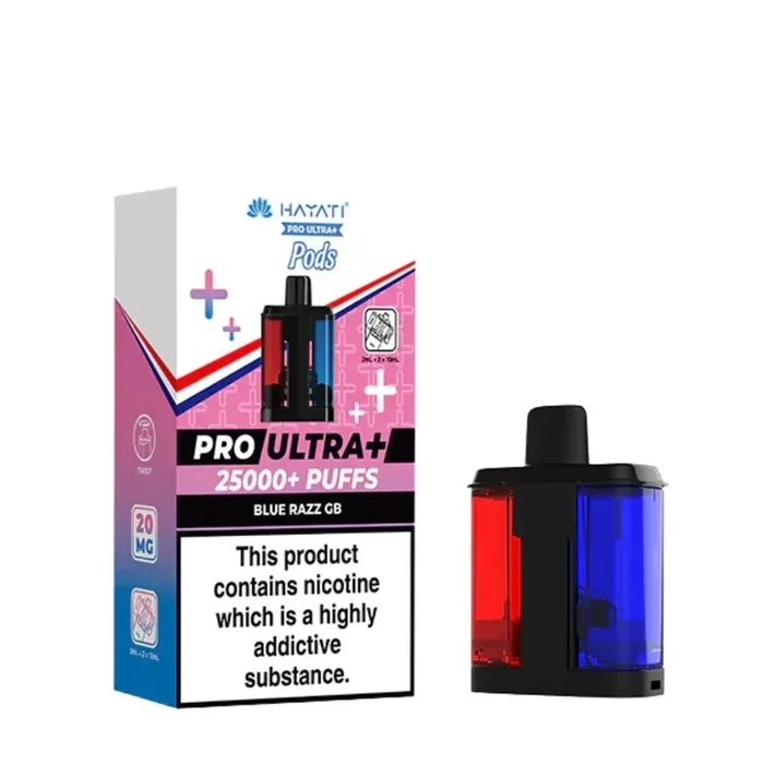 Hayati Pro Ultra Plus 25K Blue Razz GB Refill Pods