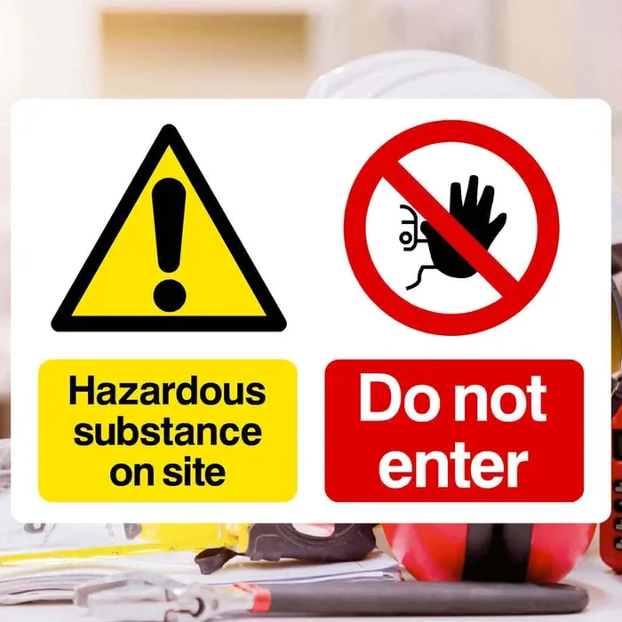 Hazardous Substance Site Sign